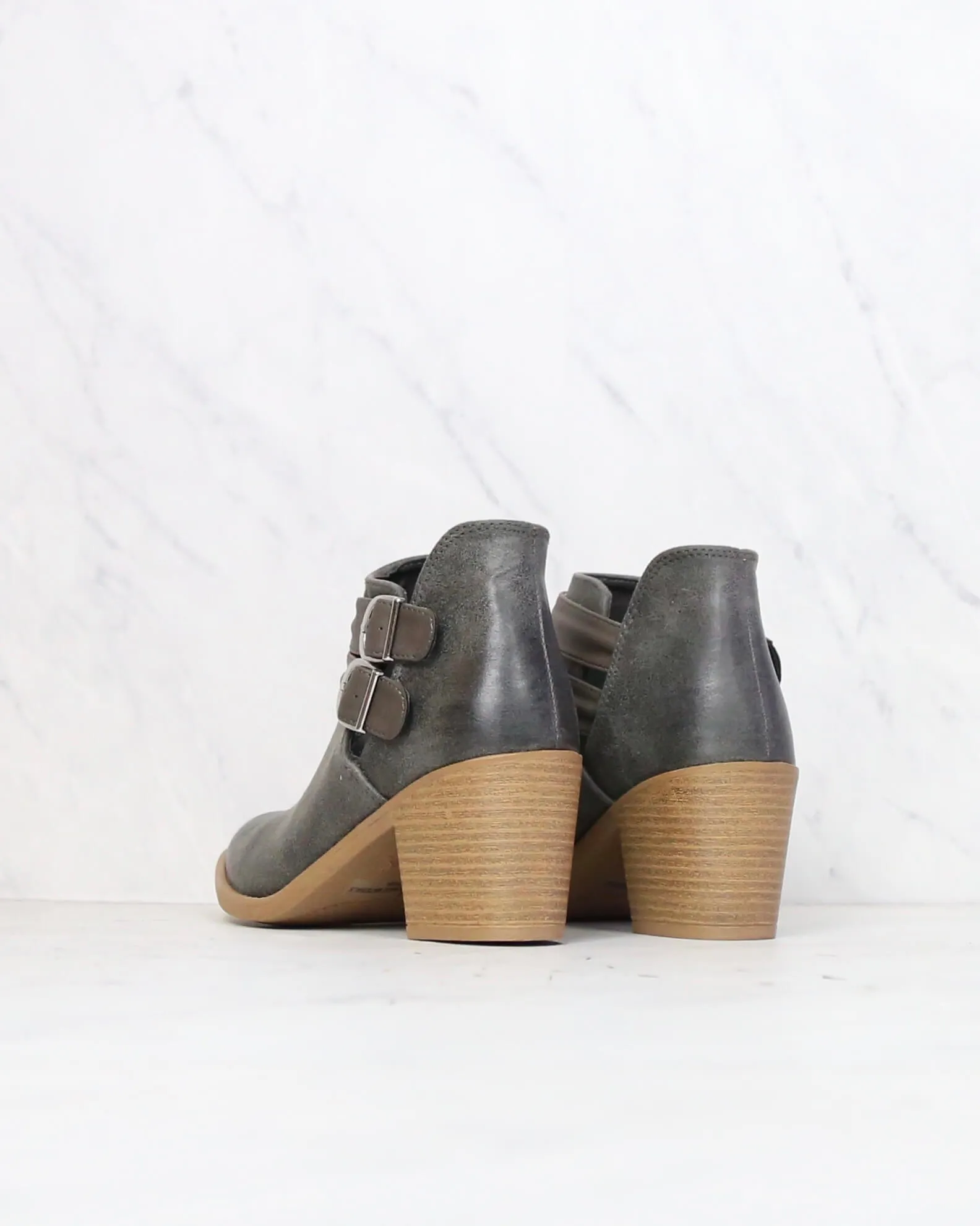 Rascal Western Inspired Booties in Grey