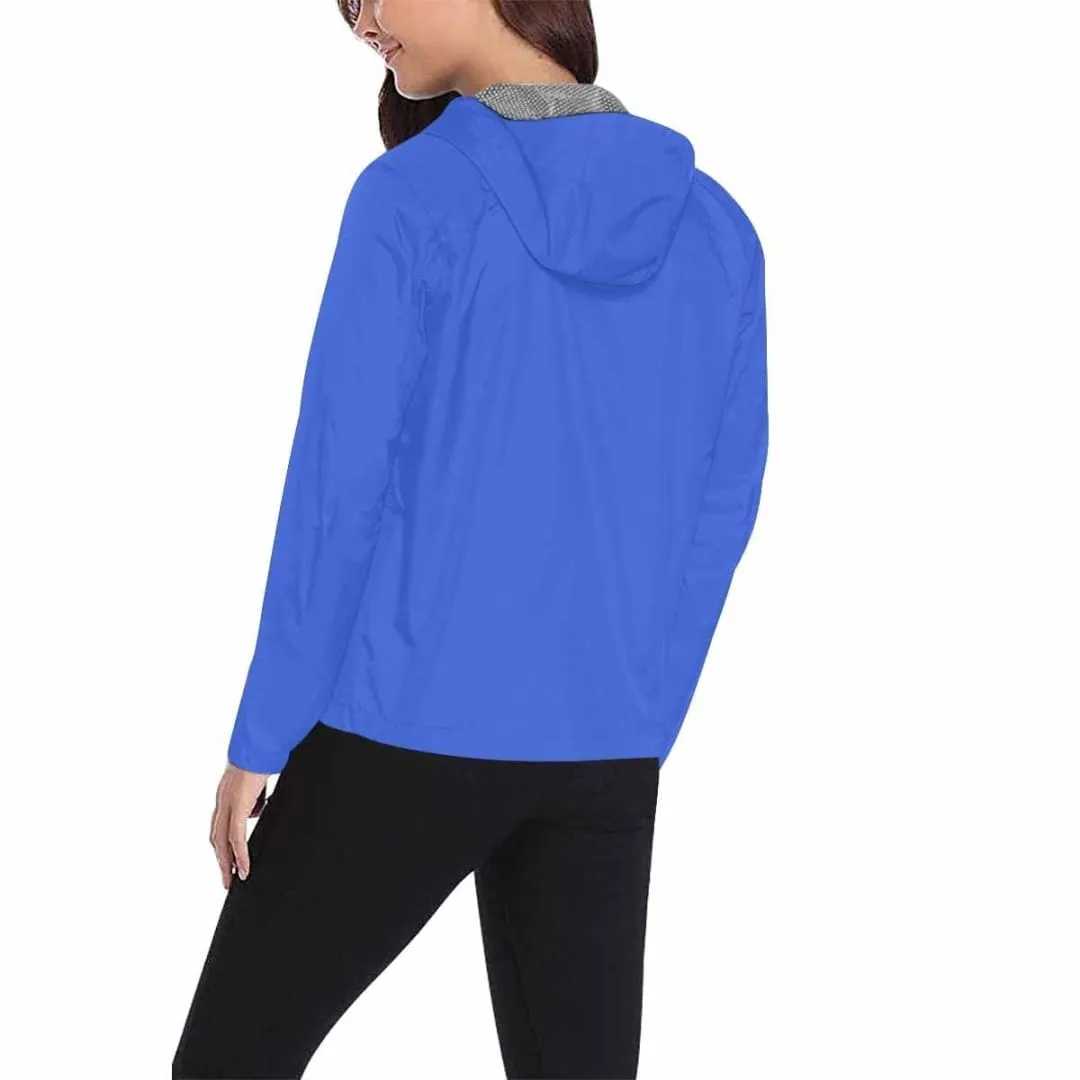 Royal Blue Hooded Windbreaker Jacket - Men / Women