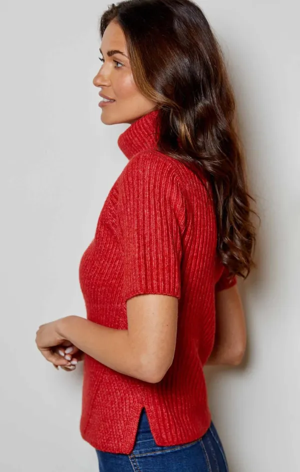 Ruby Fitted Short Sleeve Turtleneck