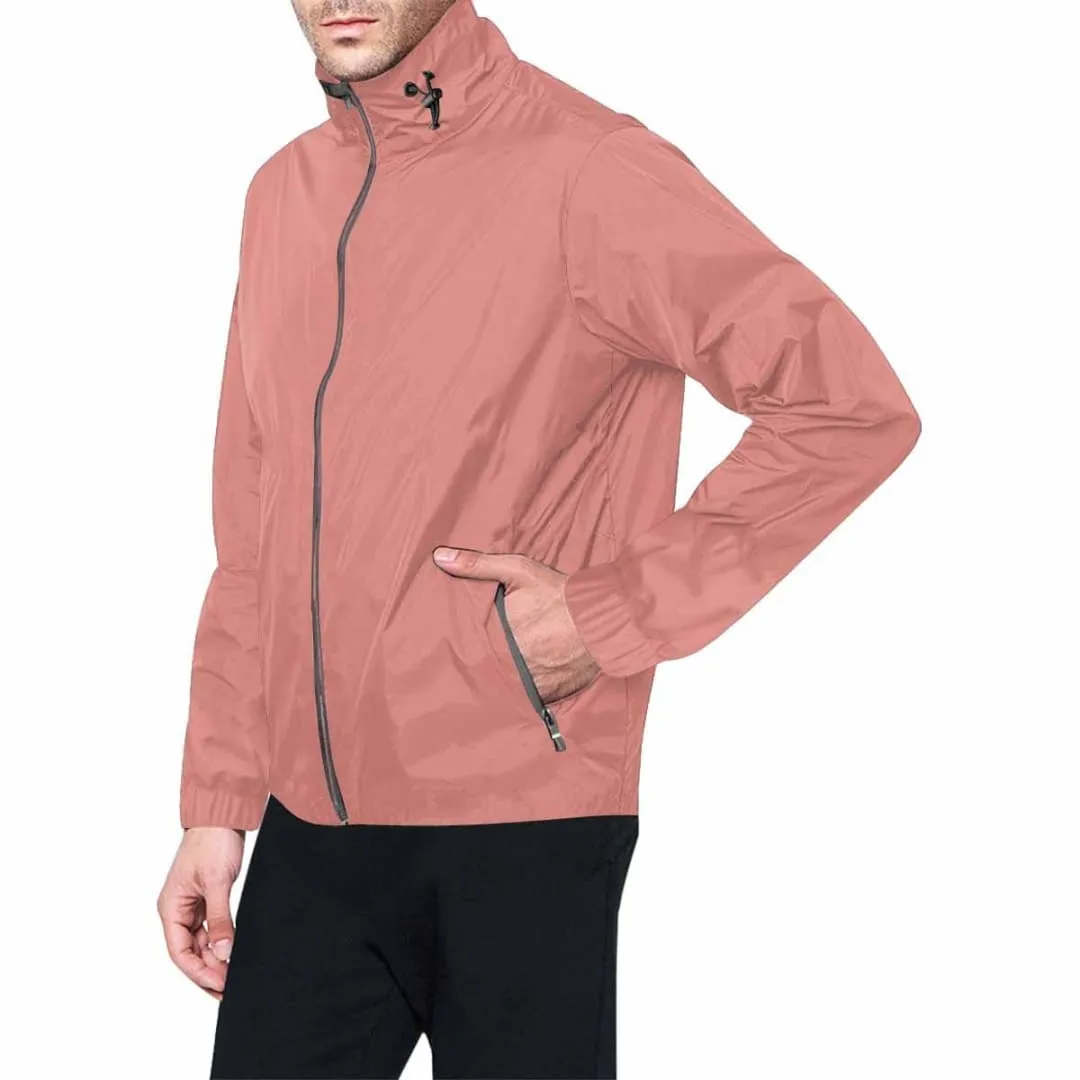 Tiger Lily Pink Hooded Windbreaker Jacket - Men / Women