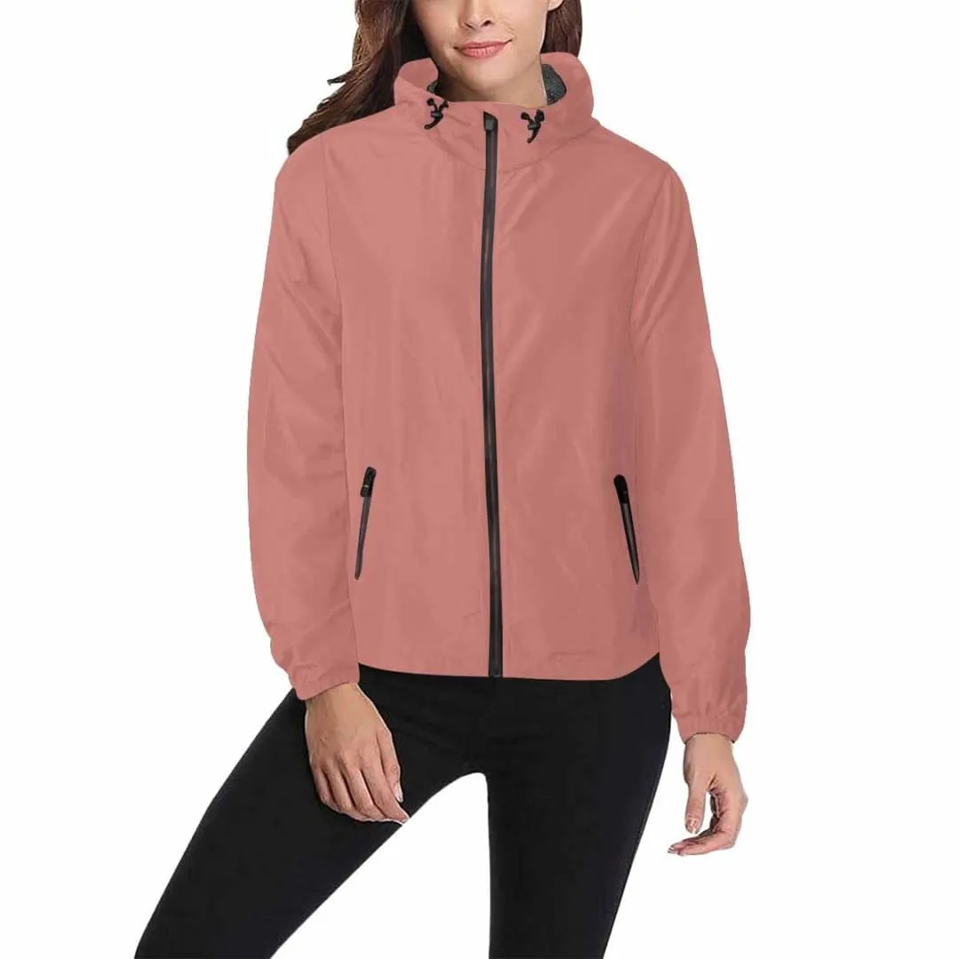 Tiger Lily Pink Hooded Windbreaker Jacket - Men / Women